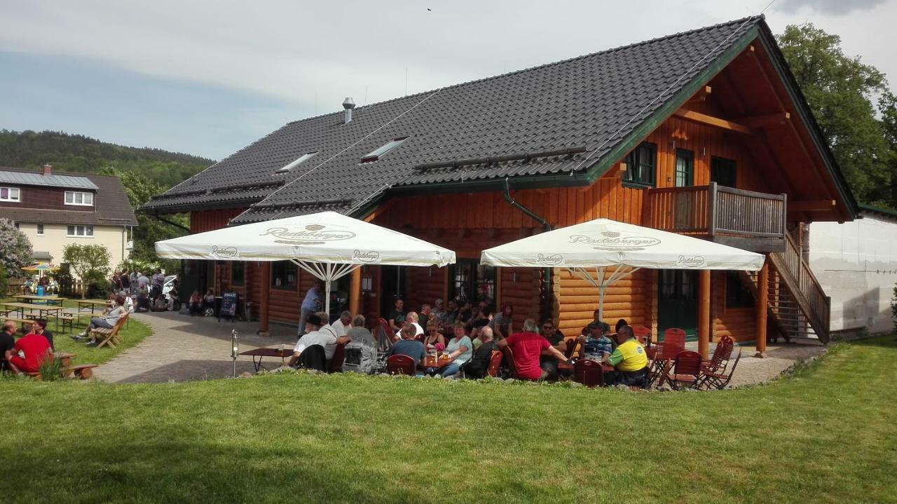 Blockhaus - Ferienwohnung Sunrise Augustusburg Buitenkant foto