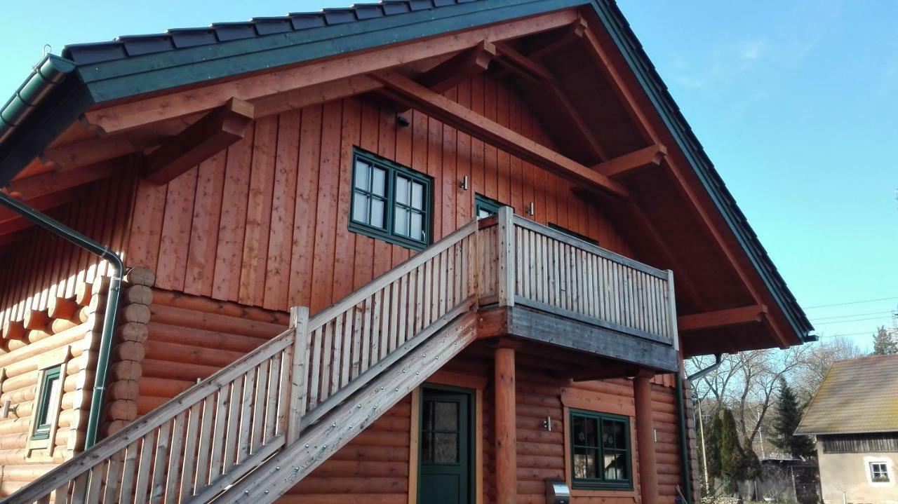 Blockhaus - Ferienwohnung Sunrise Augustusburg Buitenkant foto